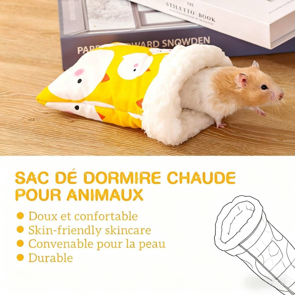 Sac de couchage pour hamster cochon d’Inde petit animal DtopbuyAge - Image 3