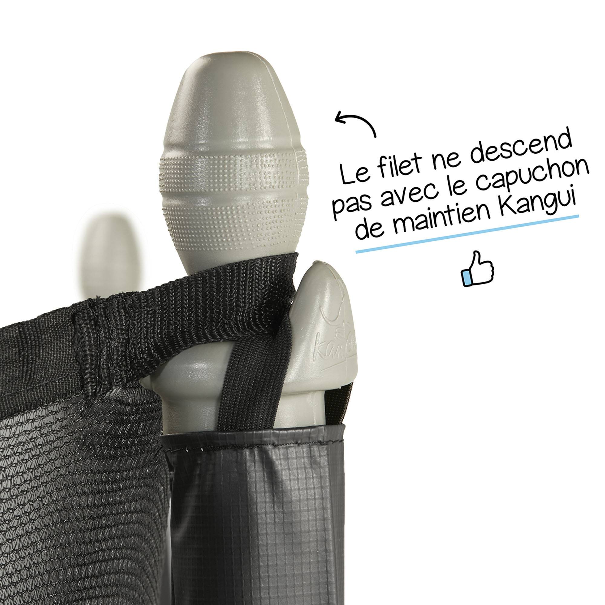 Kangui - Trampoline de jardin 366 cm + filet de sécurité + échelle | Normes CE/EU Kangui - Image 2