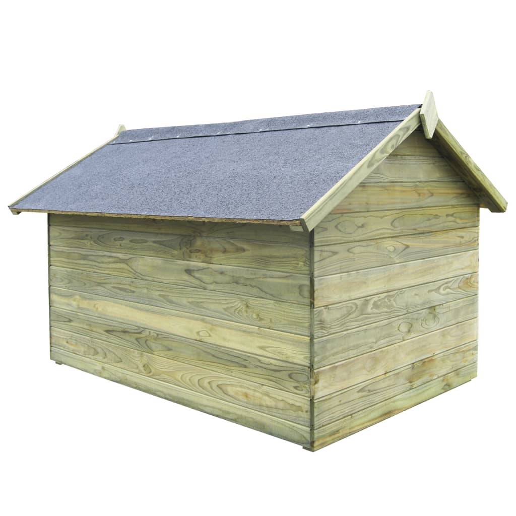 Helloshop26 - Niche de jardin avec toit ouvrant 105 cm en bois de pin imprégné - Image 3