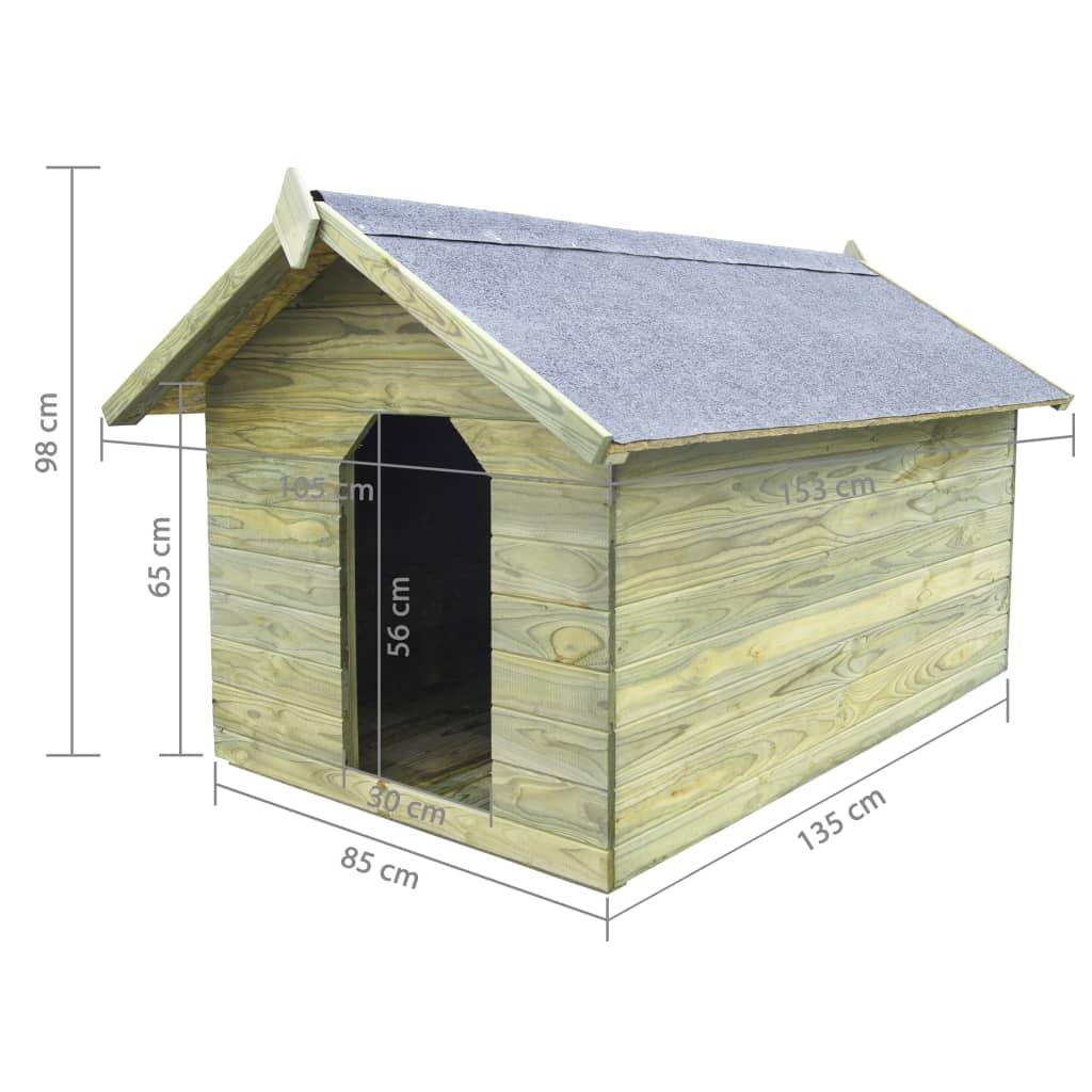 Helloshop26 - Niche de jardin avec toit ouvrant 105 cm en bois de pin imprégné - Image 6