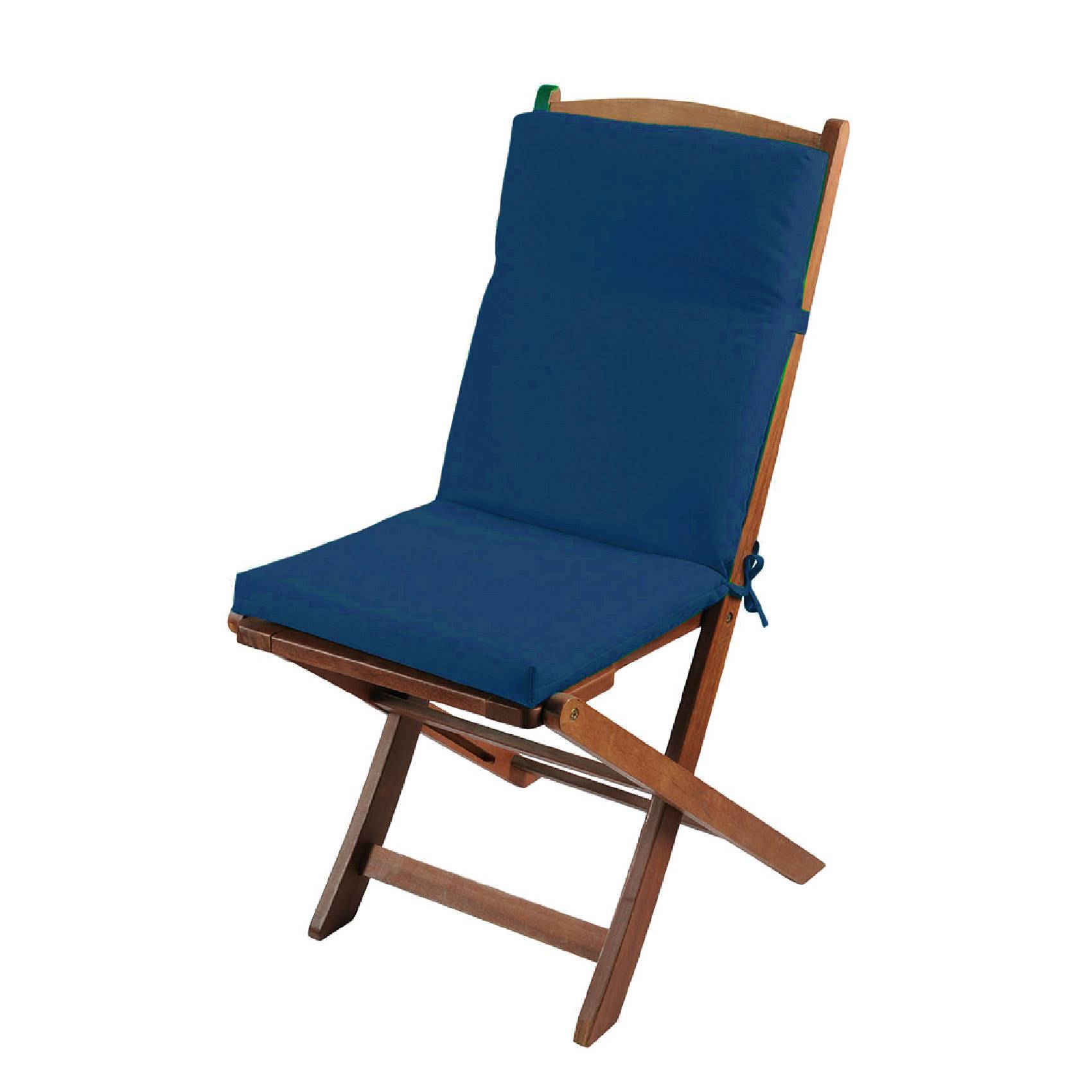 Home Maison - Coussin de chaise extérieur assise et dossier MINORQUE - HOME MAISON - Polyester - Bleu - Image 1