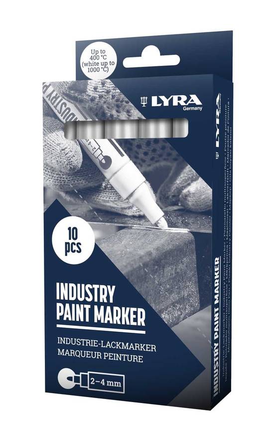 Marqueur peinture laquée noir pointe 2 - 4 mm - LYRA - L4040001 - Image 2
