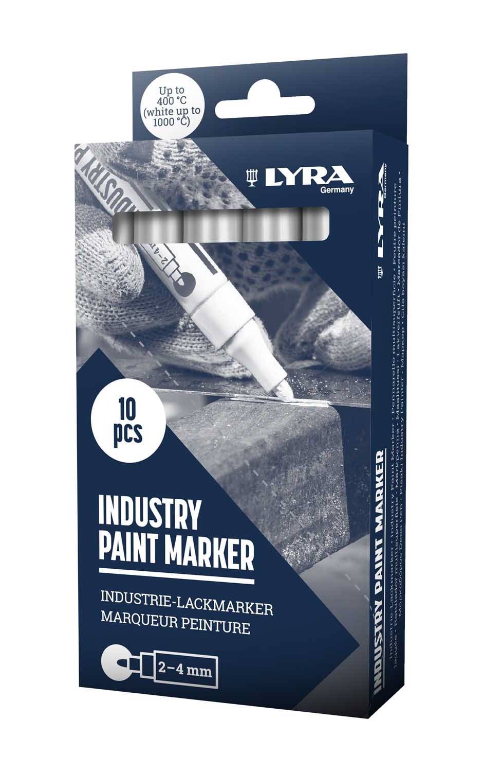 Marqueur peinture laquée noir pointe 2 - 4 mm - LYRA - L4040001 - Image 2