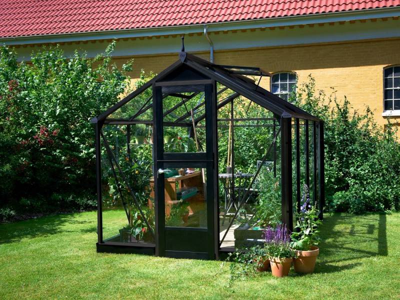 Juliana - Serre en verre trempé 6,6 m² Compact , anthracite - Juliana