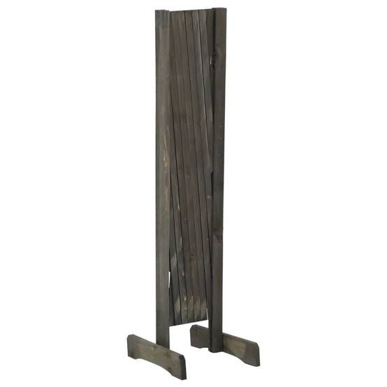 Clôture en treillis bois sapin gris 120 x 90 cm - PANGIVO - Image 4