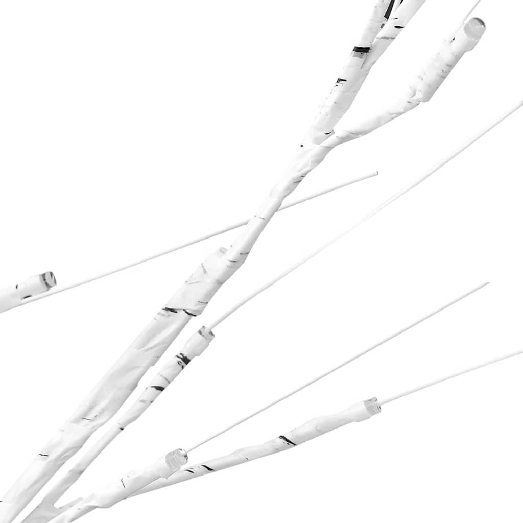 Vidaxl - Bouleau blanc à LED 72 LED Blanc chaud 150 cm vidaXL 345143 - Image 5