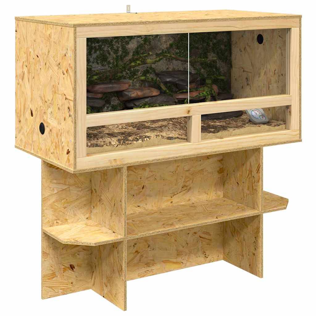 Vidaxl - Terrarium Marron 100 x 50 x 100 cm OSB vidaXL 3397883 - Image 4