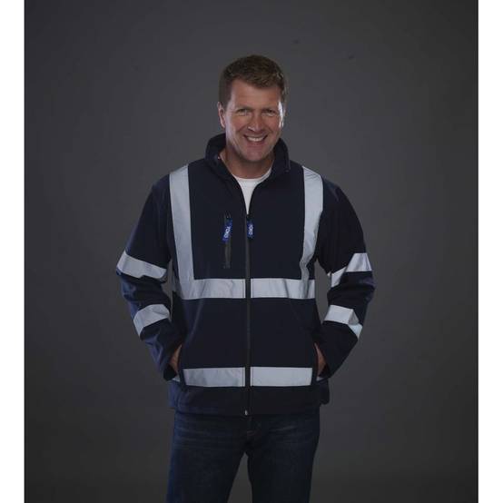 Veste softshell haute visibilité Yoko Marine XXL - Image 2