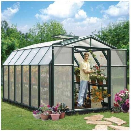 Canopia - Serre de jardin en polycarbonate Rion Hobby Gardener 10,38 m², Ancrage au sol Non - Image 1