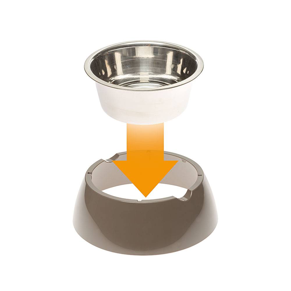 Ferplast - Ferplast Gamelle pour chien Gamelle pour chat Jolie - Gamelles pour eau et nourriture en acier inoxydable avec support en plastique, antidérapant, - Image 4
