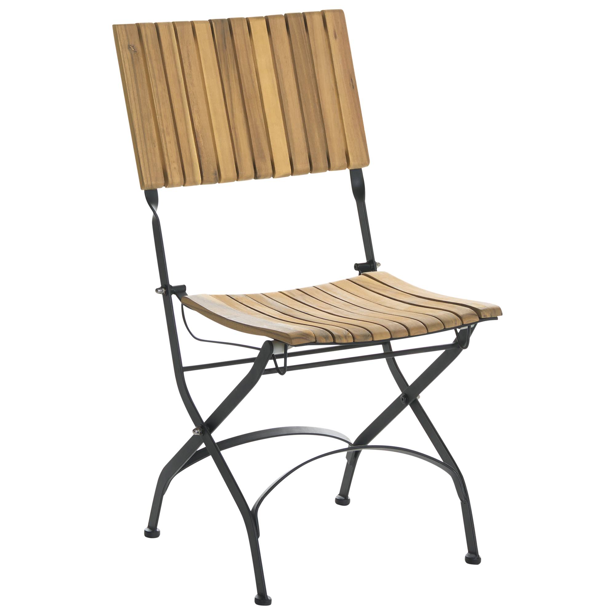 Chaise de salle à manger Acacia Marron clair LASCARI - Beliani - Image 3