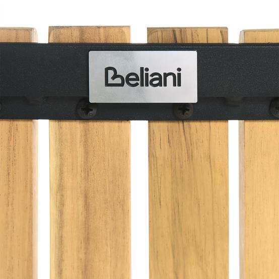 Chaise de salle à manger Acacia Marron clair LASCARI - Beliani - Image 8