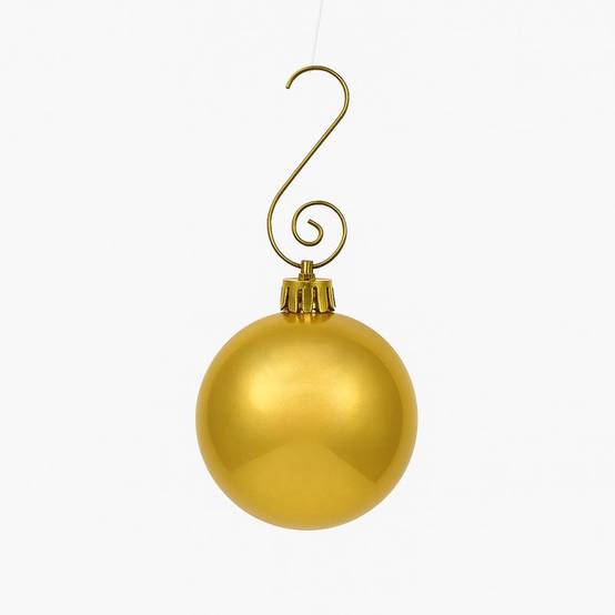 Lot de 60 boules de Noël 6cm Dorées (15 brillantes,15 mates,15 texturées,15 opalines) avec sac de rangement - Image 2