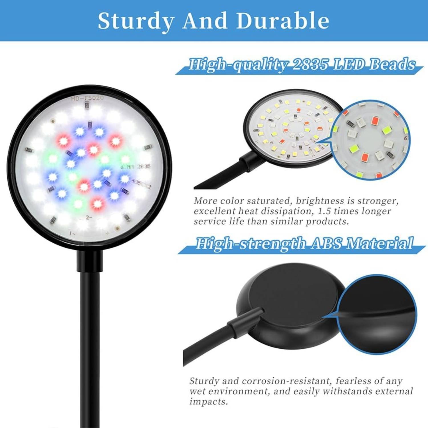 DtopbuyAge - Lampe LED 7W Clip pour Aquarium - Étanche DtopbuyAge - Image 3