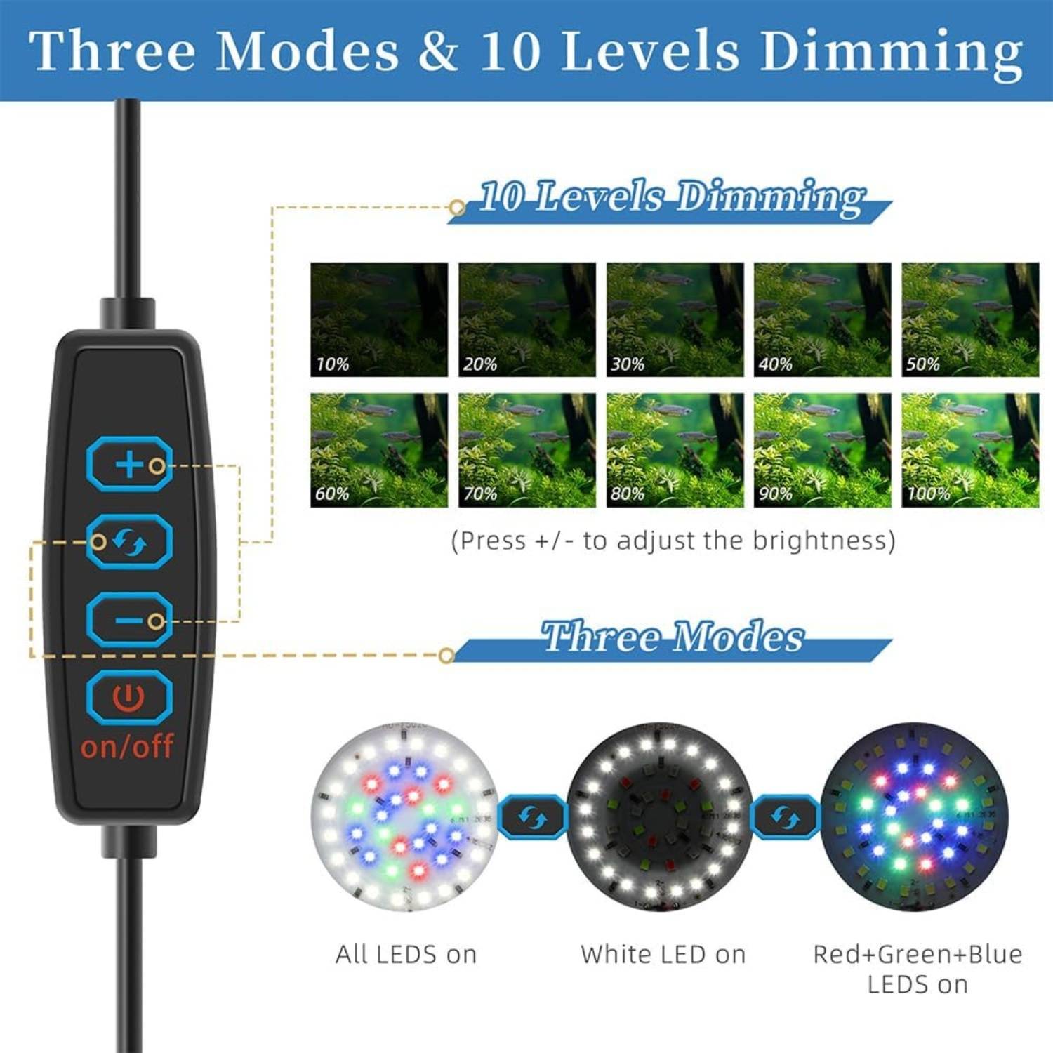 DtopbuyAge - Lampe LED 7W Clip pour Aquarium - Étanche DtopbuyAge - Image 2