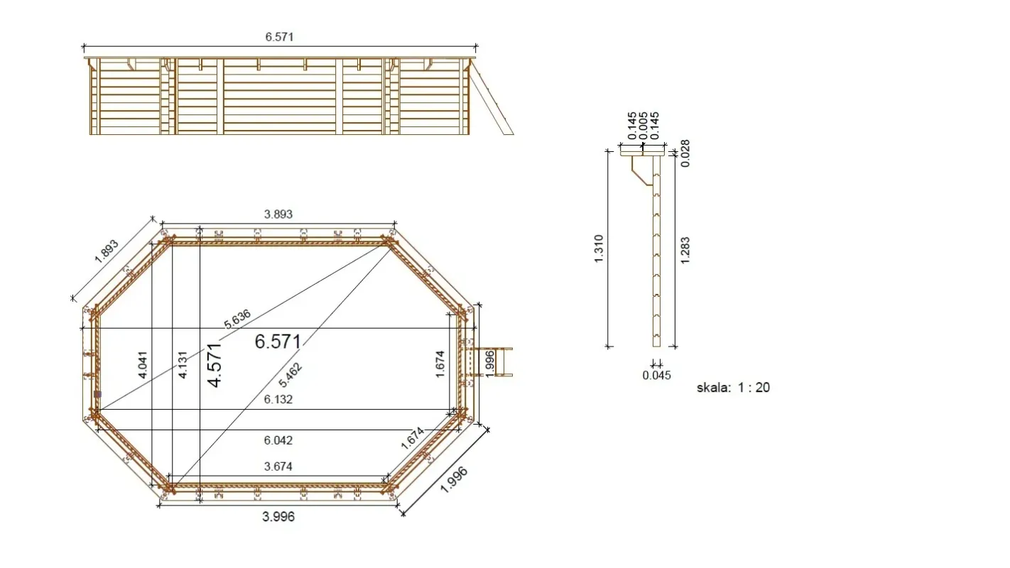 Altanka - Piscine en bois 6,57x4,57 - H.1,31 m - avec filtration - BAS749OSPI - Image 6