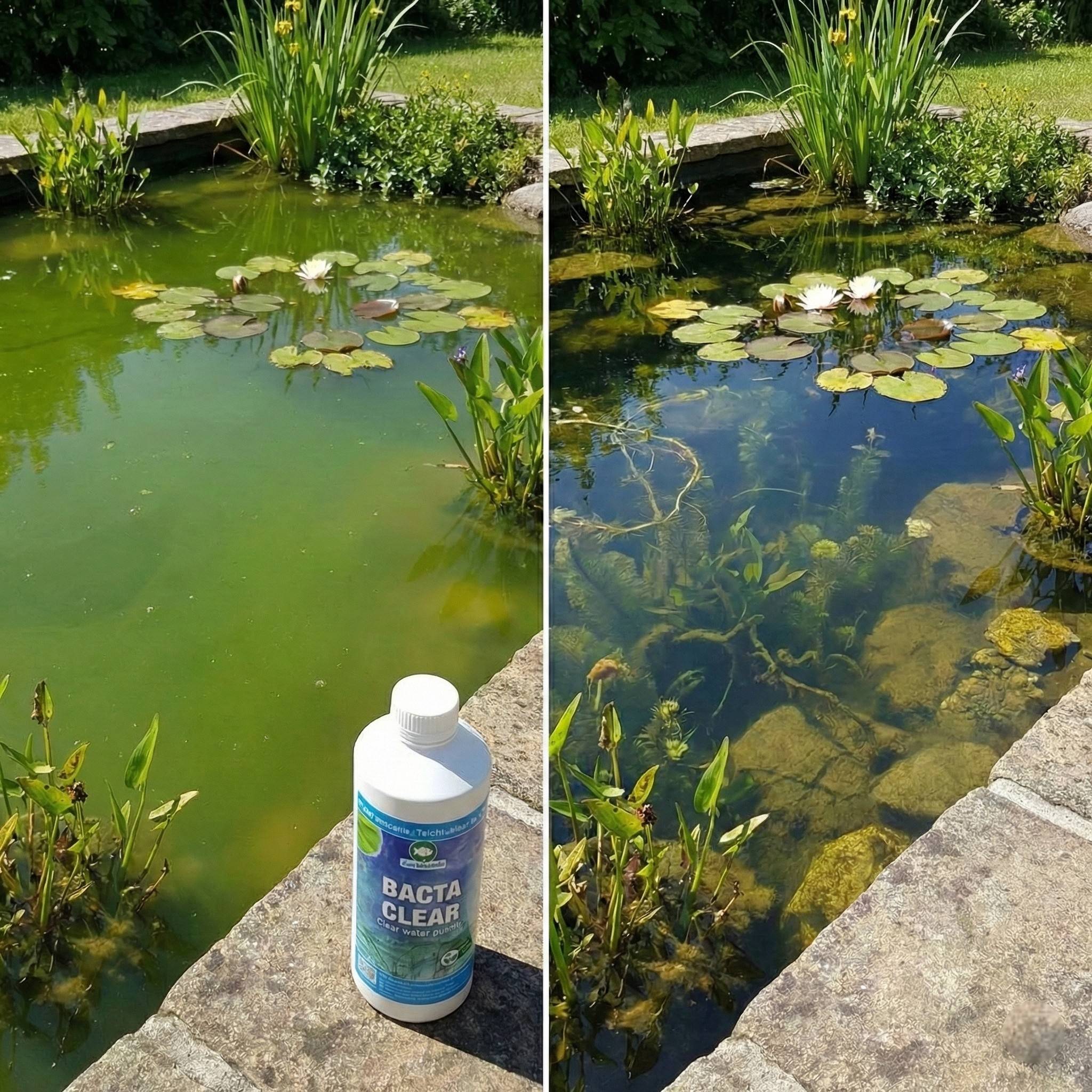 0 - Bacta Clear Bactéries Bassin jusqu'à 20.000L - contre Algues et Turbidité - Image 2