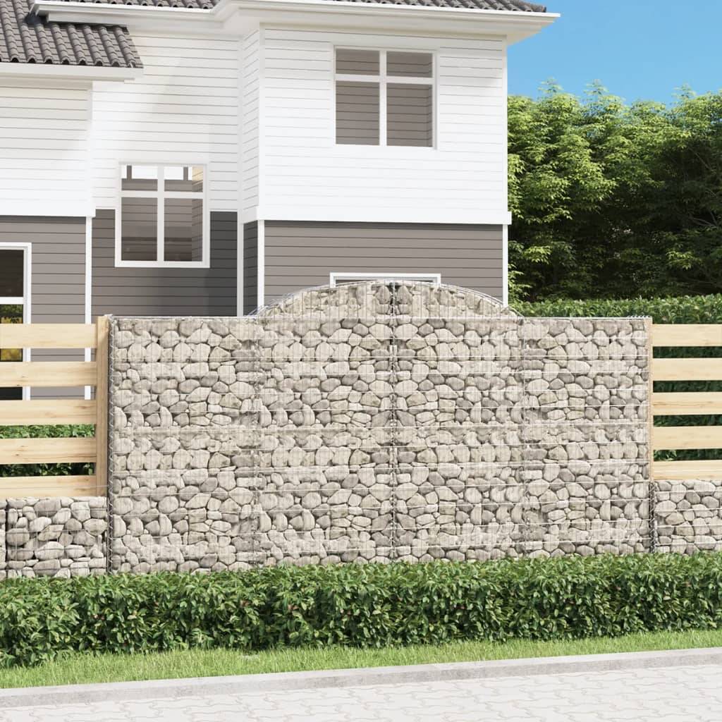 Vidaxl - Paniers à gabions arqués 13 pcs 300x50x160/180 cm fer galvanisé vidaXL 3146766 - Image 1