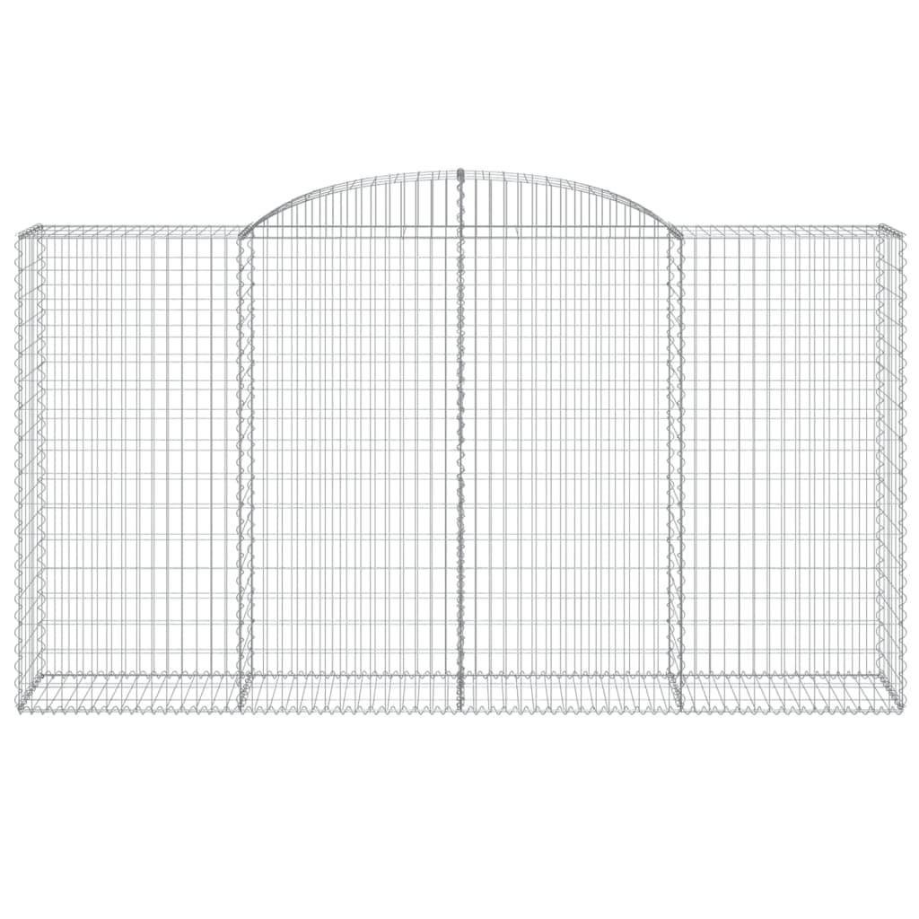 Vidaxl - Paniers à gabions arqués 13 pcs 300x50x160/180 cm fer galvanisé vidaXL 3146766 - Image 5