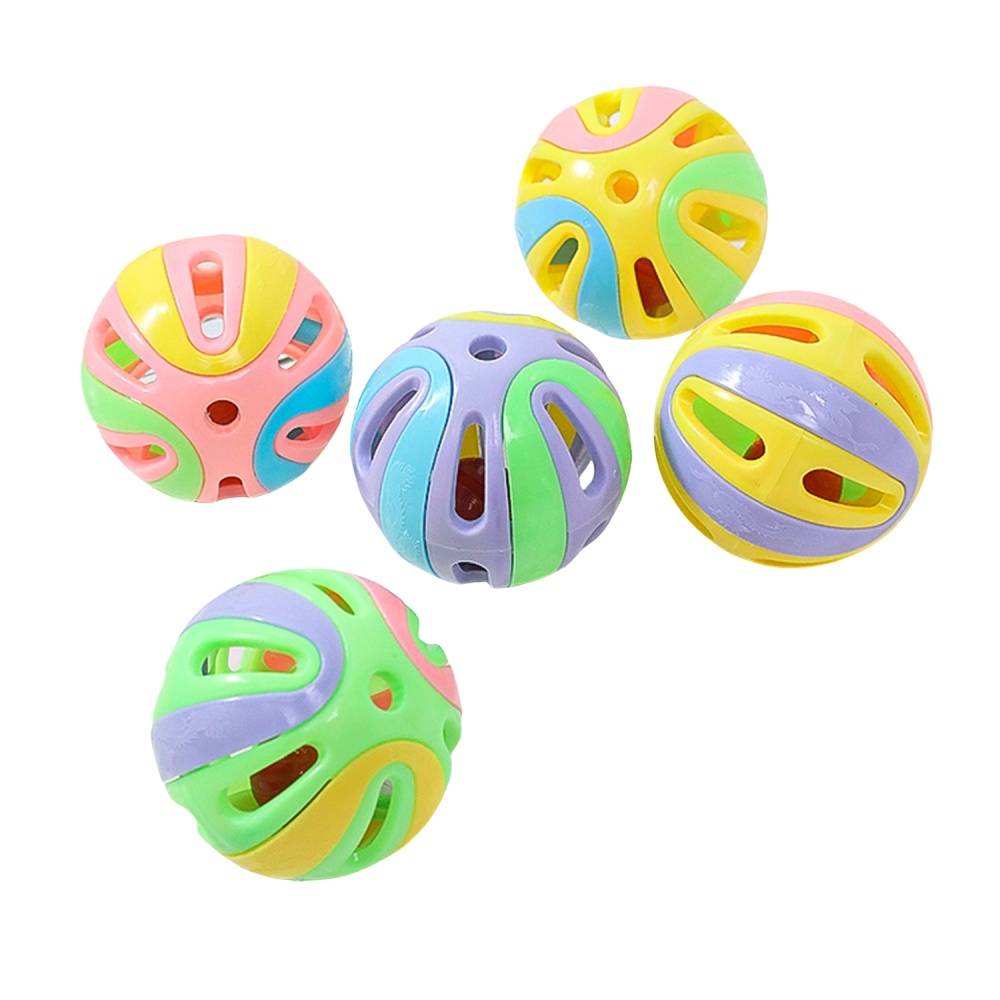 IntiMeg - Lot de 12 boules colorées en forme de cloche pour chat IntiMeg - Image 4