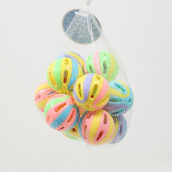 IntiMeg - Lot de 12 boules colorées en forme de cloche pour chat IntiMeg - Image 3