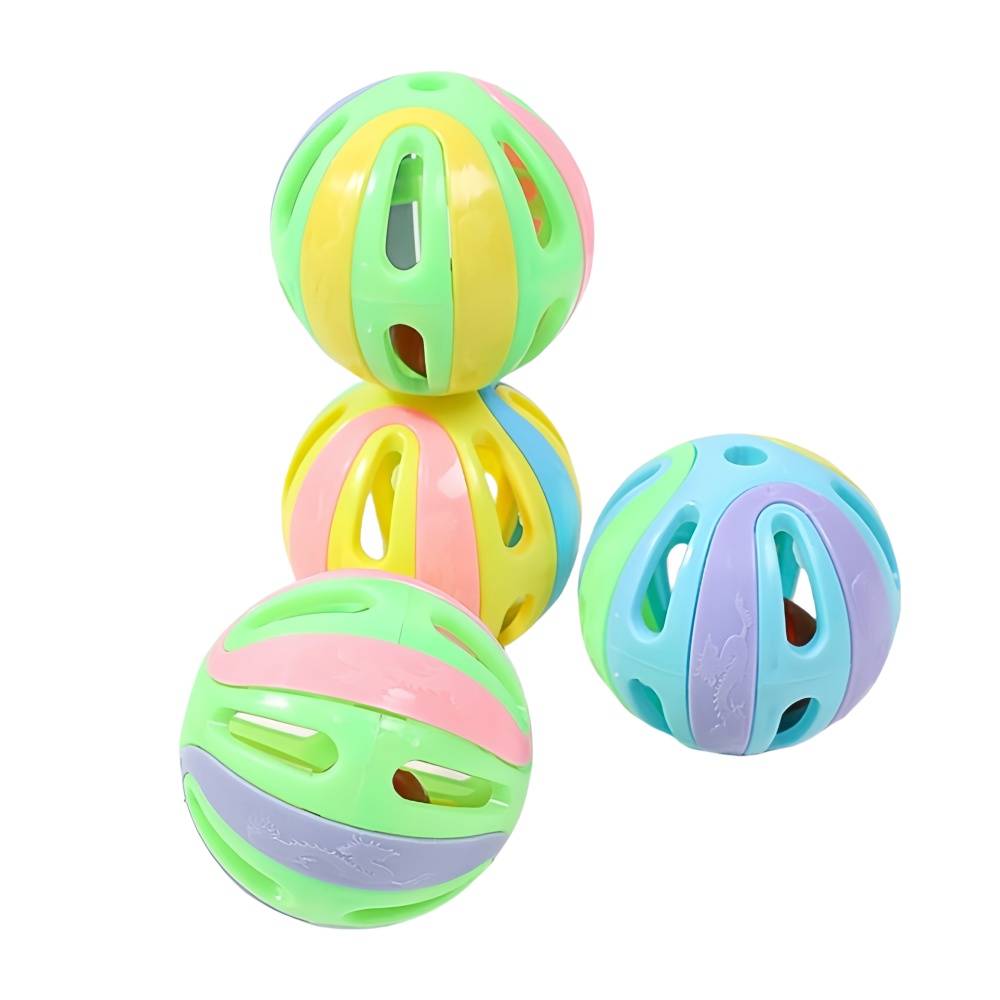 IntiMeg - Lot de 12 boules colorées en forme de cloche pour chat IntiMeg - Image 5