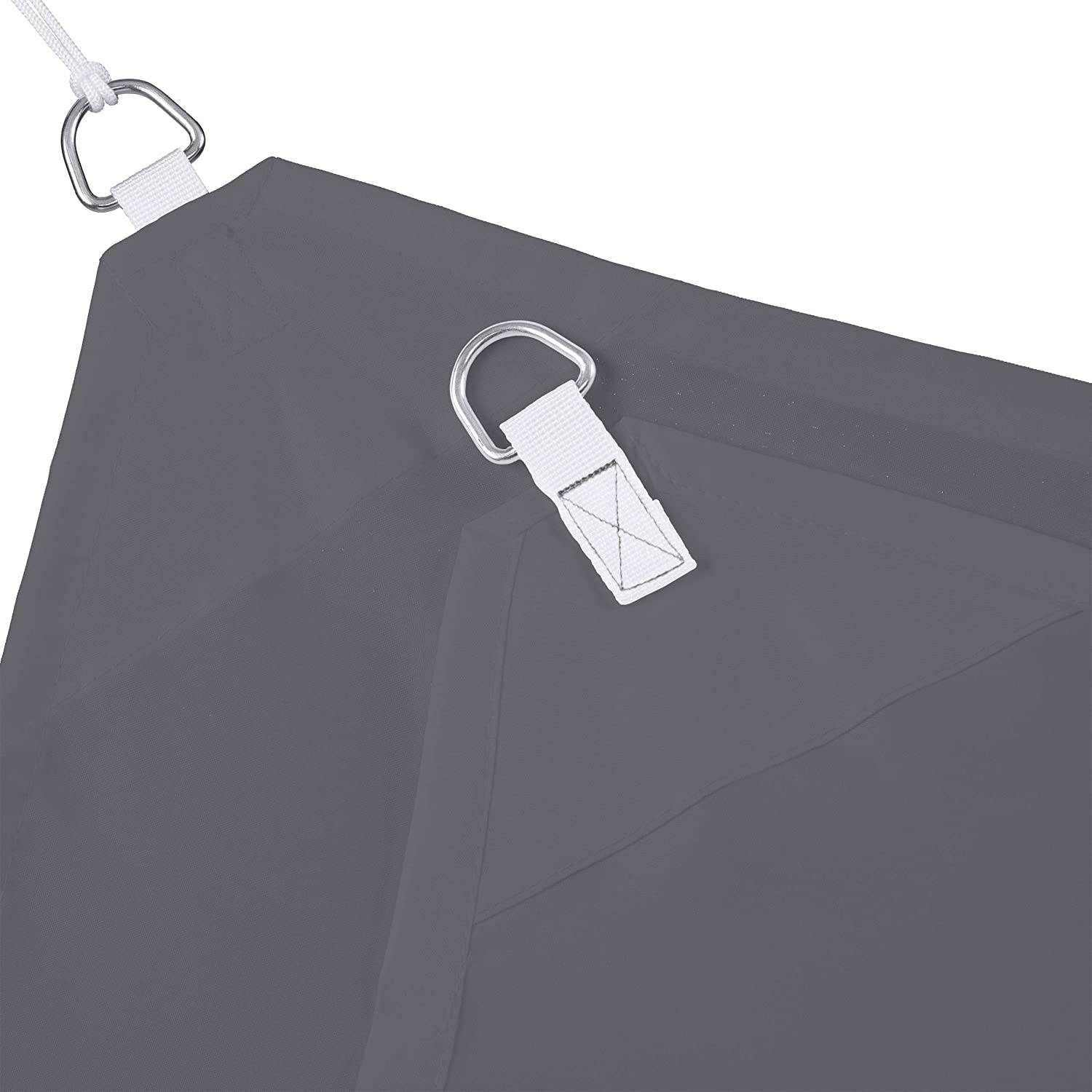 Helloshop26 - Voile d'ombrage rectangle 4 x 6 m gris - Image 3
