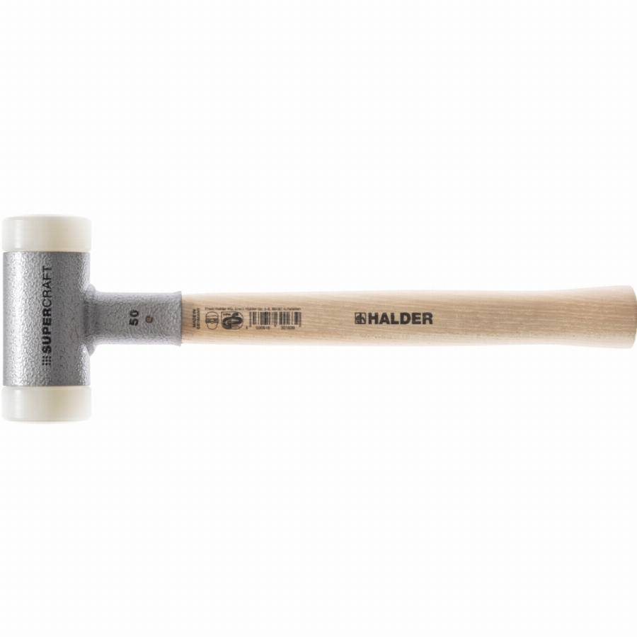Maillet SUPERCRAFT, avec manche, vernis, en Hickory réduisant les vibrations, ergonomique - D=45 mm - 3366.045