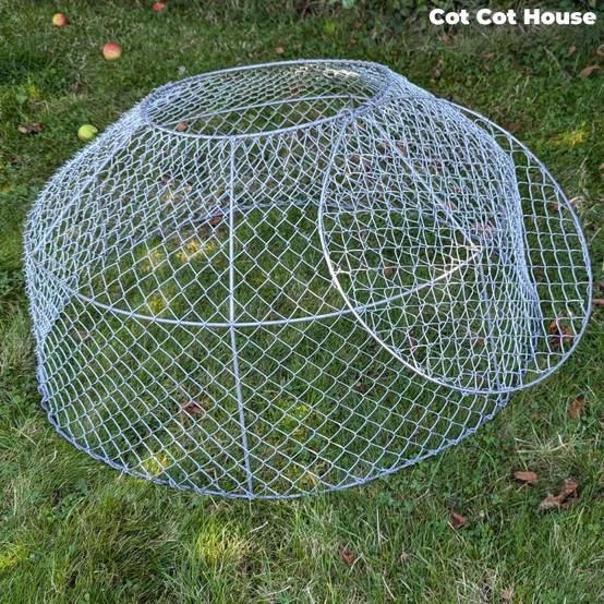 Cage à pâturer ronde fabriquée en bretagne - Cot Cot House - Image 2