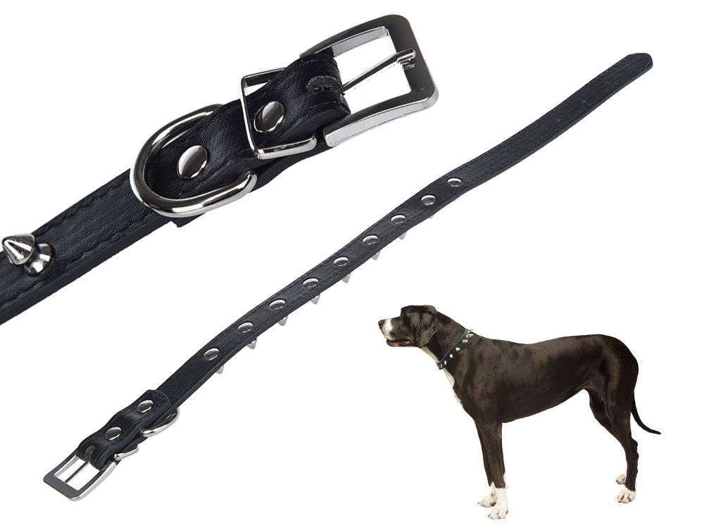 Collier chien clouté cuir eco réglable L - Image 7