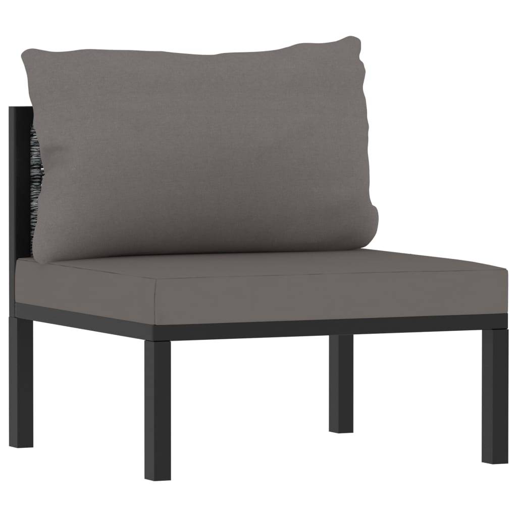 ComfortXL - Canapé Extérieur 3 Places Poly Rotin Anthracite Durable avec Coussins Épais pour Salon de Jardin et Terrasse Spacieuse – ComfortXL Outdoor Living - Image 5