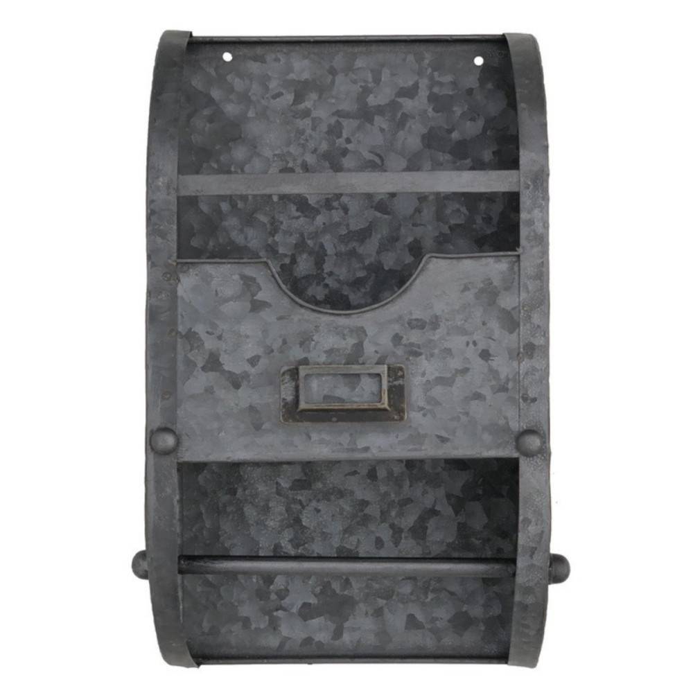 Etagère murale avec dérouleur en métal gris 35 x 20 x 10 cm Chemin de campagne - Image 6