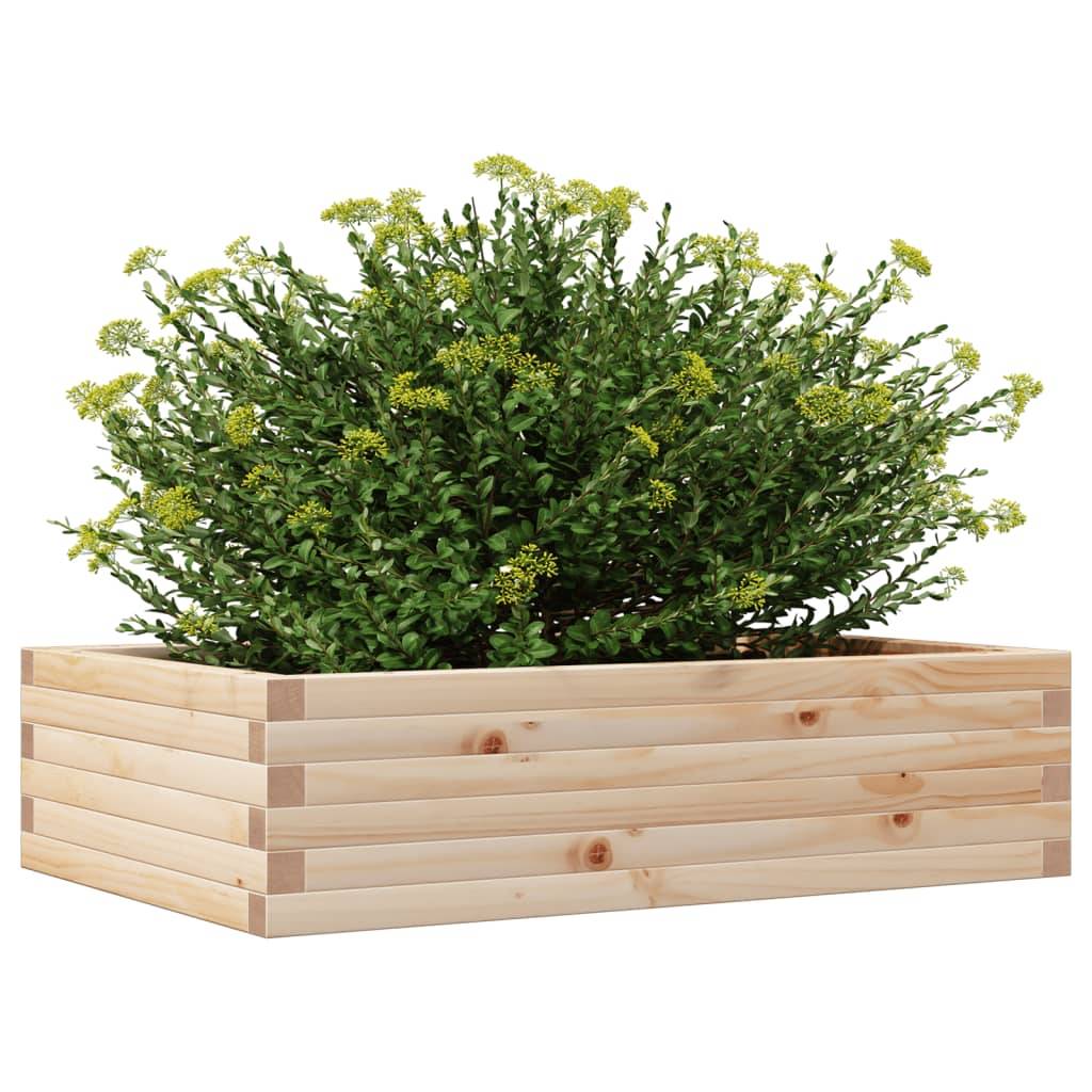 Jardinière | Pot de fleurs | Cache-pot | Bac à fleurs 90x60x23 cm bois de pin massif - Image 4