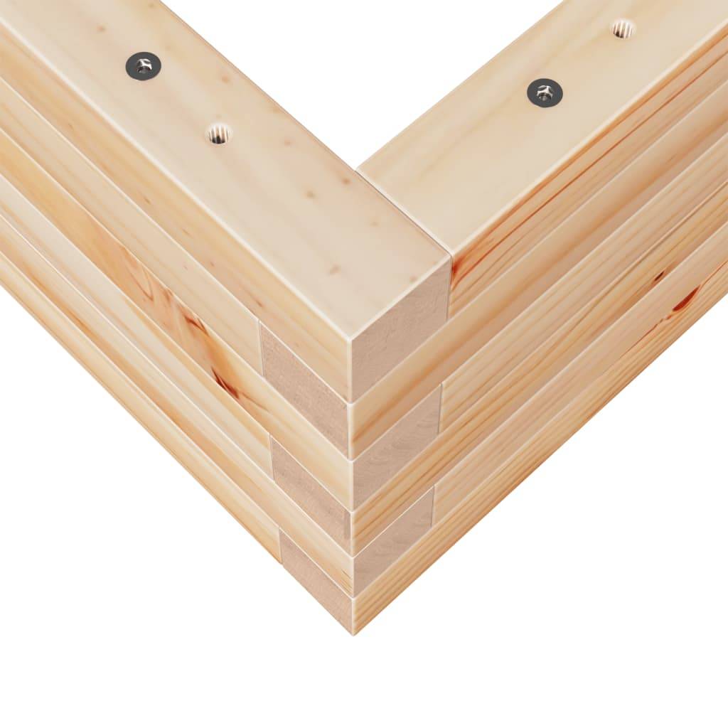 Jardinière | Pot de fleurs | Cache-pot | Bac à fleurs 90x60x23 cm bois de pin massif - Image 8