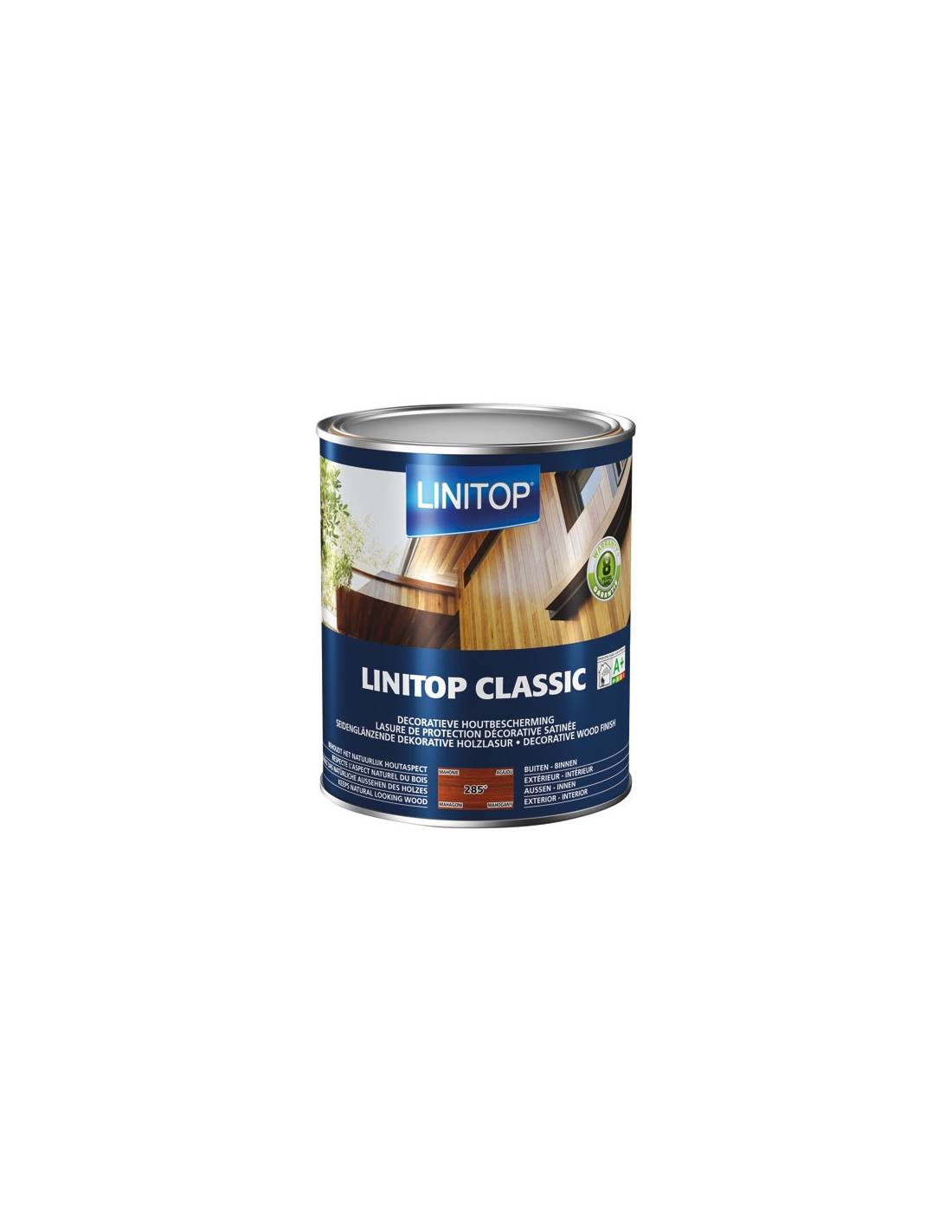 Durieu Linitop Classic Lasure Satin 2.5l Acajou - Linitop
