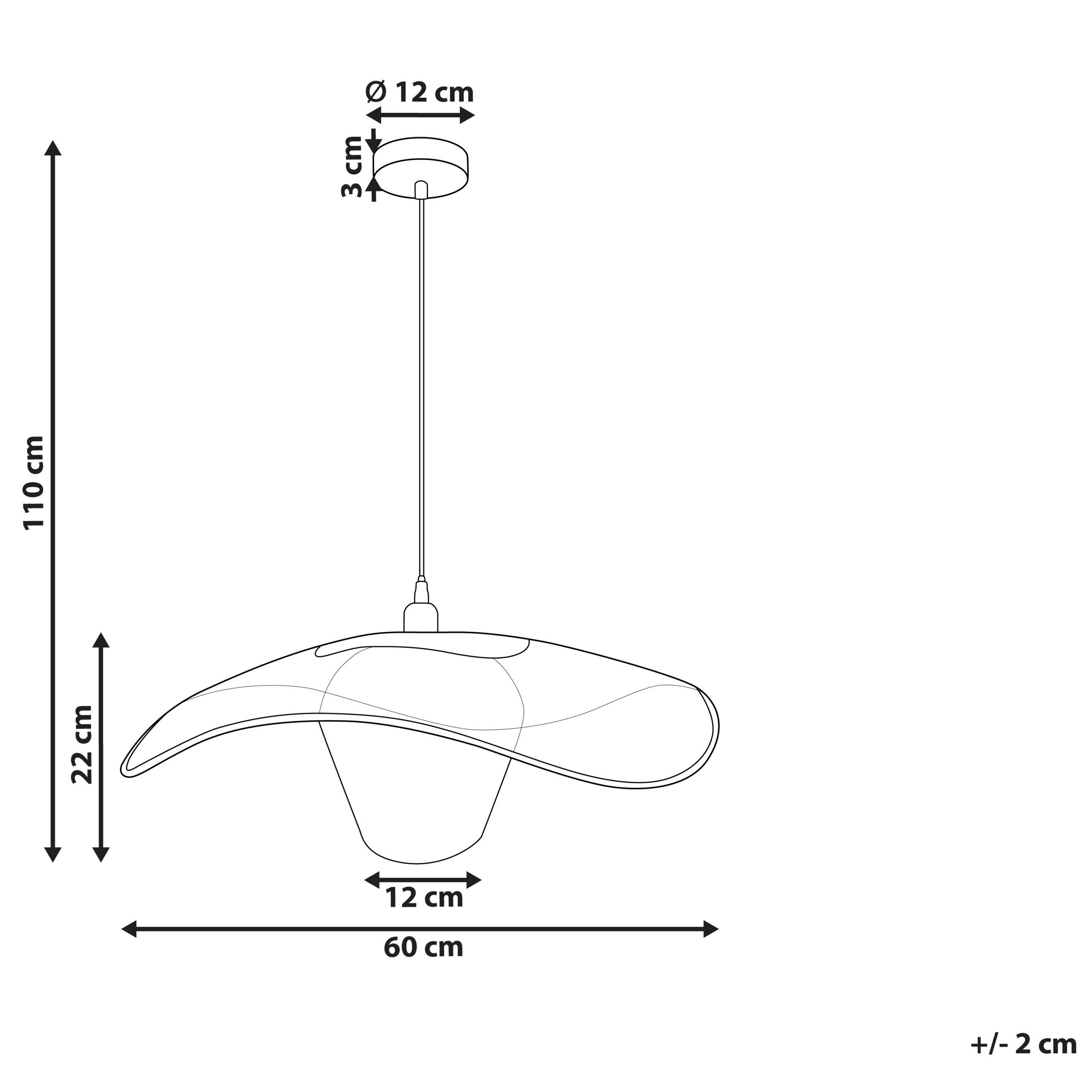 Beliani - Lampe suspension Métal Blanc LUNGA - Beliani - Image 3