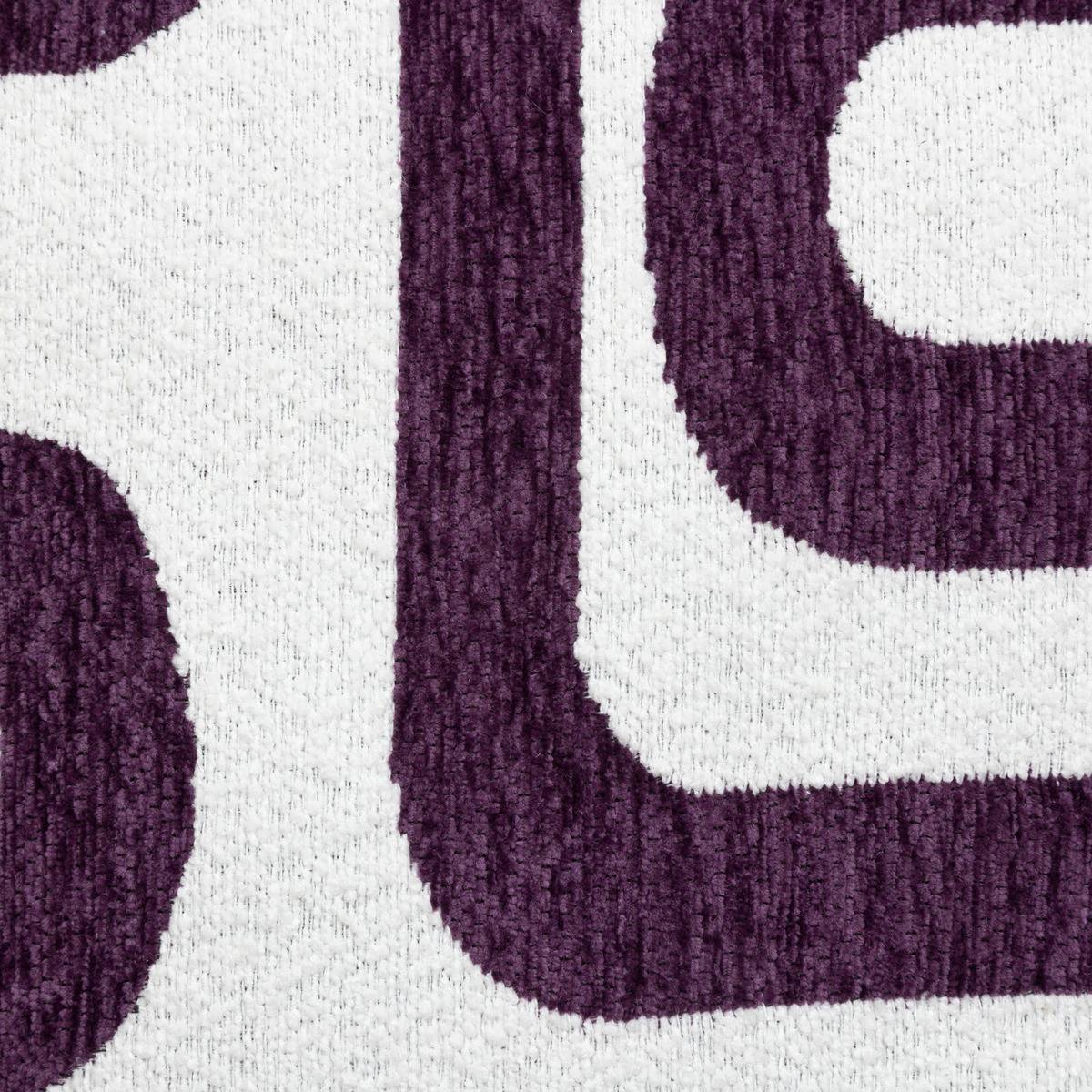 Atmosphera - Coussin décoratif jacquard chenille Violet 40 x 40 cm - Image 4