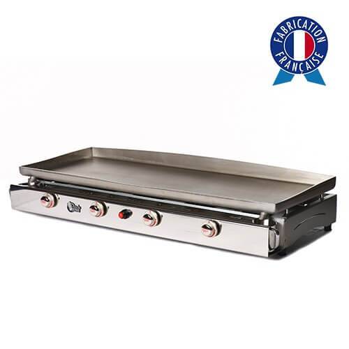 Plancha à gaz LAGOA 4 feux - Plaque et caisson INOX - LG2-4F - Image 1