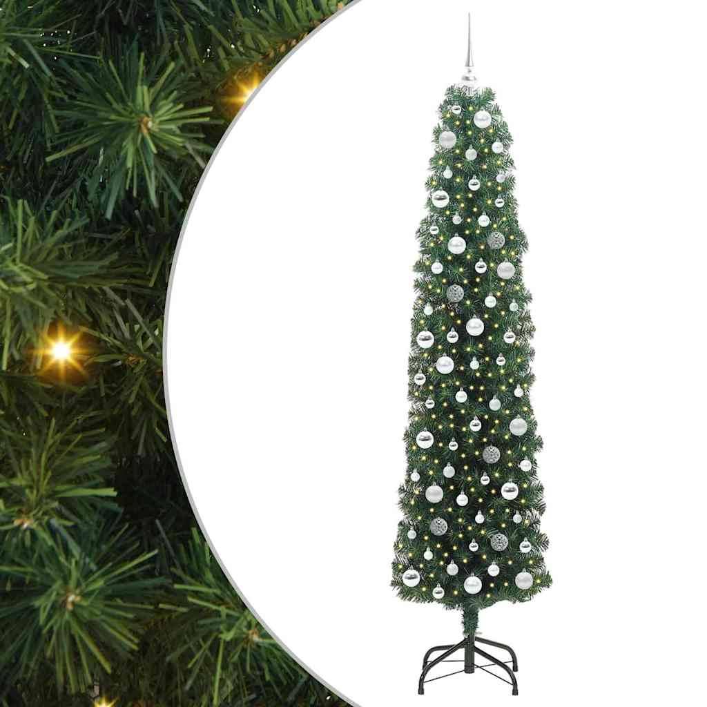 ComfortXL - Sapin de Noël Conique Aspect Réaliste 210cm, avec Lumières et Kit Déco Inclus – ComfortXL Outdoor Living - Image 2