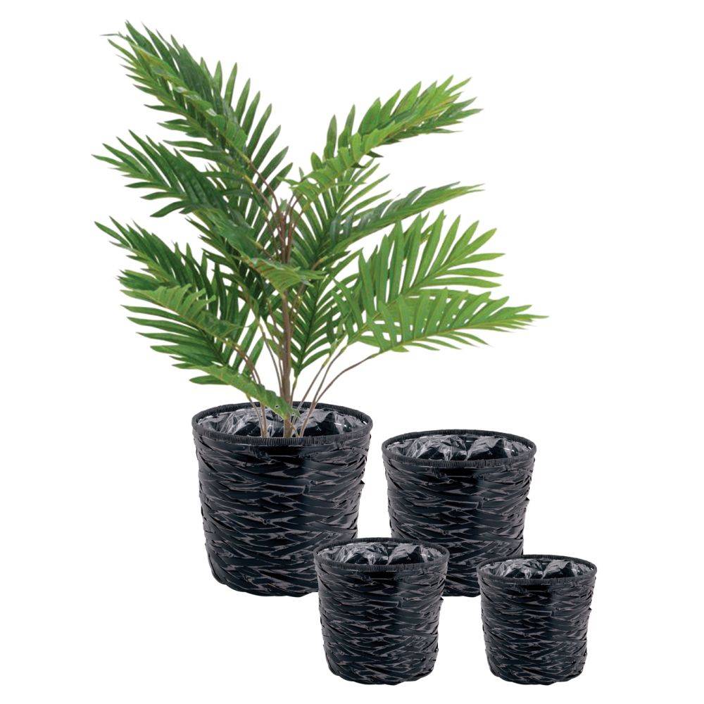 Aubry Gaspard - Cache-pot en bambou noir (lot de 4) - Image 2
