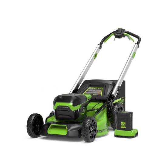 Greenworks - Tondeuse à gazon tractée Brushless 46cm 60V GREENWORKS - Batterie 4,0Ah - Chargeur - GD60LM46SPK4 - Image 1