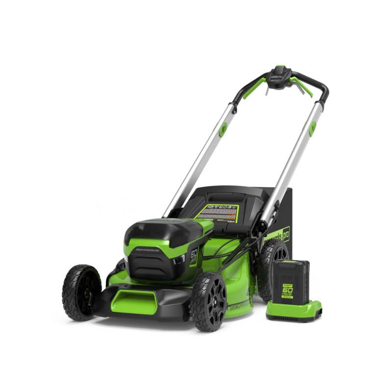 Greenworks - Tondeuse à gazon tractée Brushless 46cm 60V GREENWORKS - Batterie 4,0Ah - Chargeur - GD60LM46SPK4 - Image 1