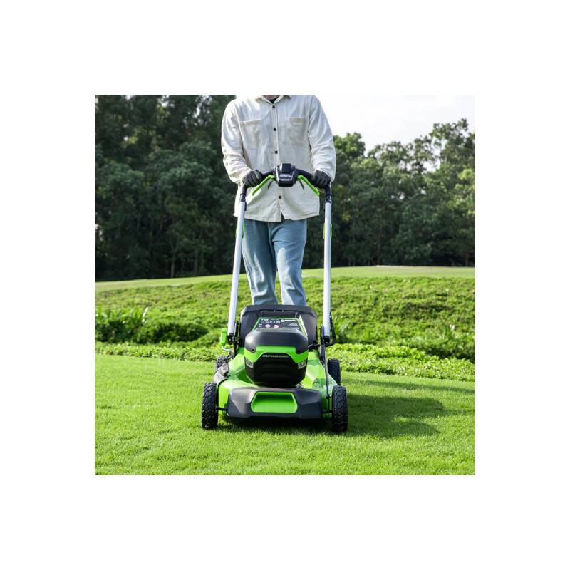 Greenworks - Tondeuse à gazon tractée Brushless 46cm 60V GREENWORKS - Batterie 4,0Ah - Chargeur - GD60LM46SPK4 - Image 5