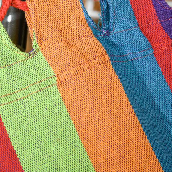 Hamac sur pied 2 en 1 en acier pour jardin pliable et étendoir multicolore - ComfortXL Outdoor Living - Image 10