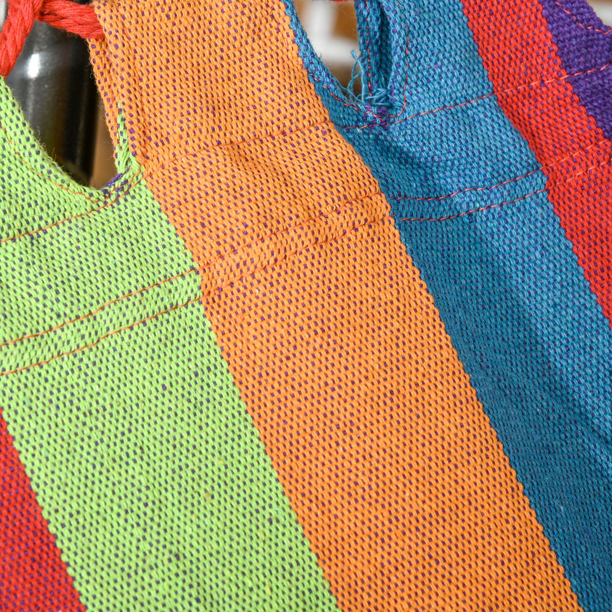 Hamac sur pied 2 en 1 en acier pour jardin pliable et étendoir multicolore - ComfortXL Outdoor Living - Image 10