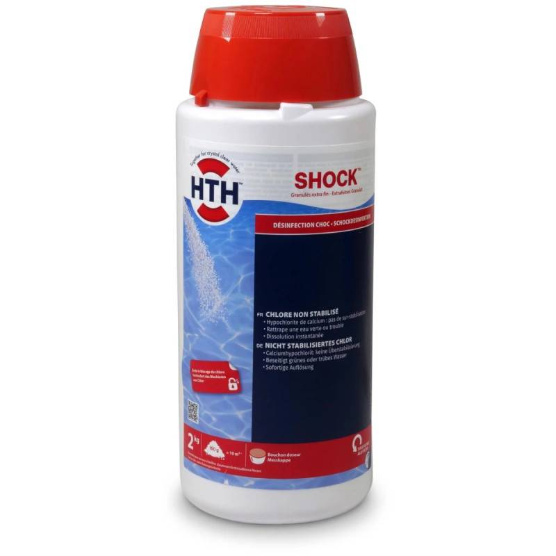 Hth - Hypochlorite de calcium - Chlore choc hth® SHOCK poudre / granulés extra fins - 1,6 kg - Image 1