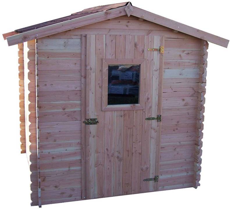 Habrita - Abri de jardin 4.28m² bois naturel DU2020.02N Habrita - Image 1