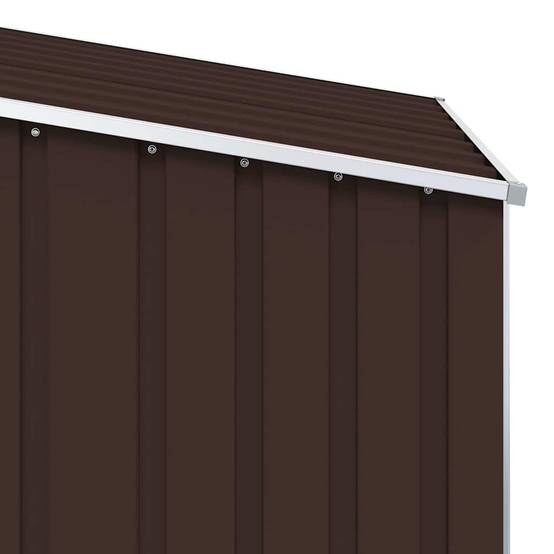 Vidaxl - Abri de jardin Marrron 87x98x159 cm Acier galvanisé vidaXL 46292 - Image 4