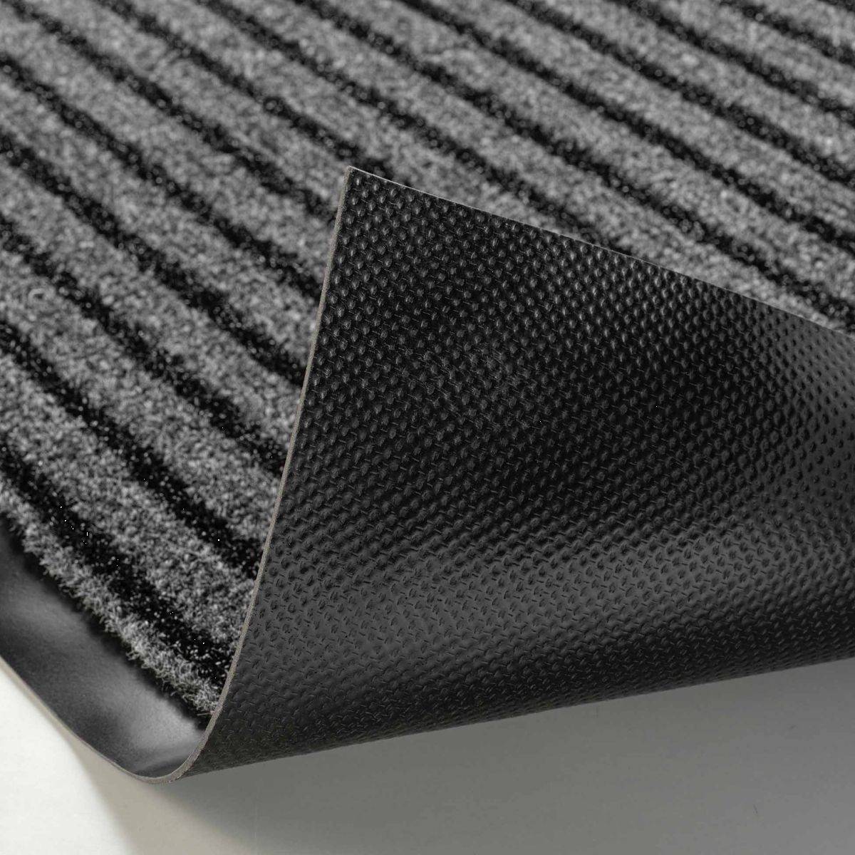 Tapis d'Entrée Anti-Poussière "Toscan" 50x80cm Noir & Gris - Image 2