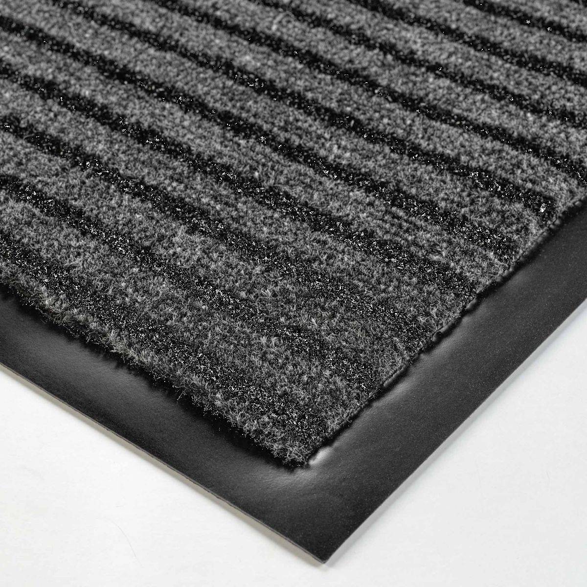 Tapis d'Entrée Anti-Poussière "Toscan" 50x80cm Noir & Gris - Image 3